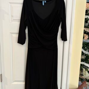 Ladies Size Medium b-slim Chic Black Long Sleeve Dress "B-SLIM" GUC